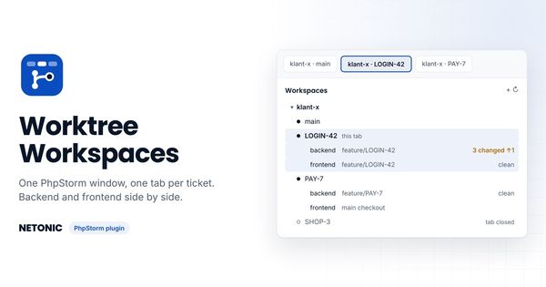 Worktree Workspaces: PhpStorm-plugin